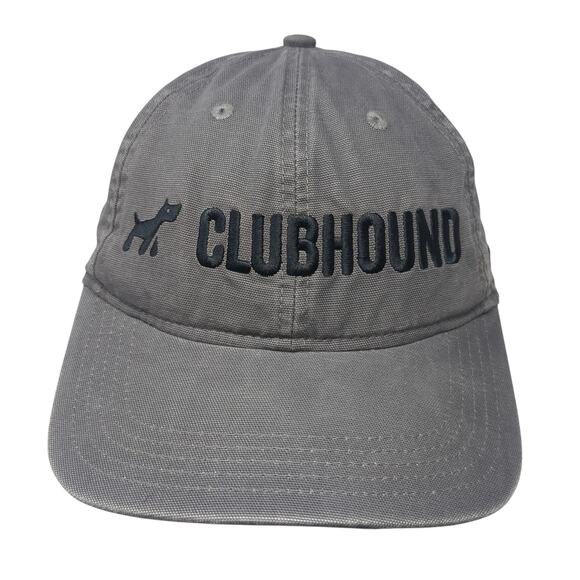 Clubhound Strapback Hat Gray One Size Adjustable Embroidered Carhartt - Picture 1 of 9